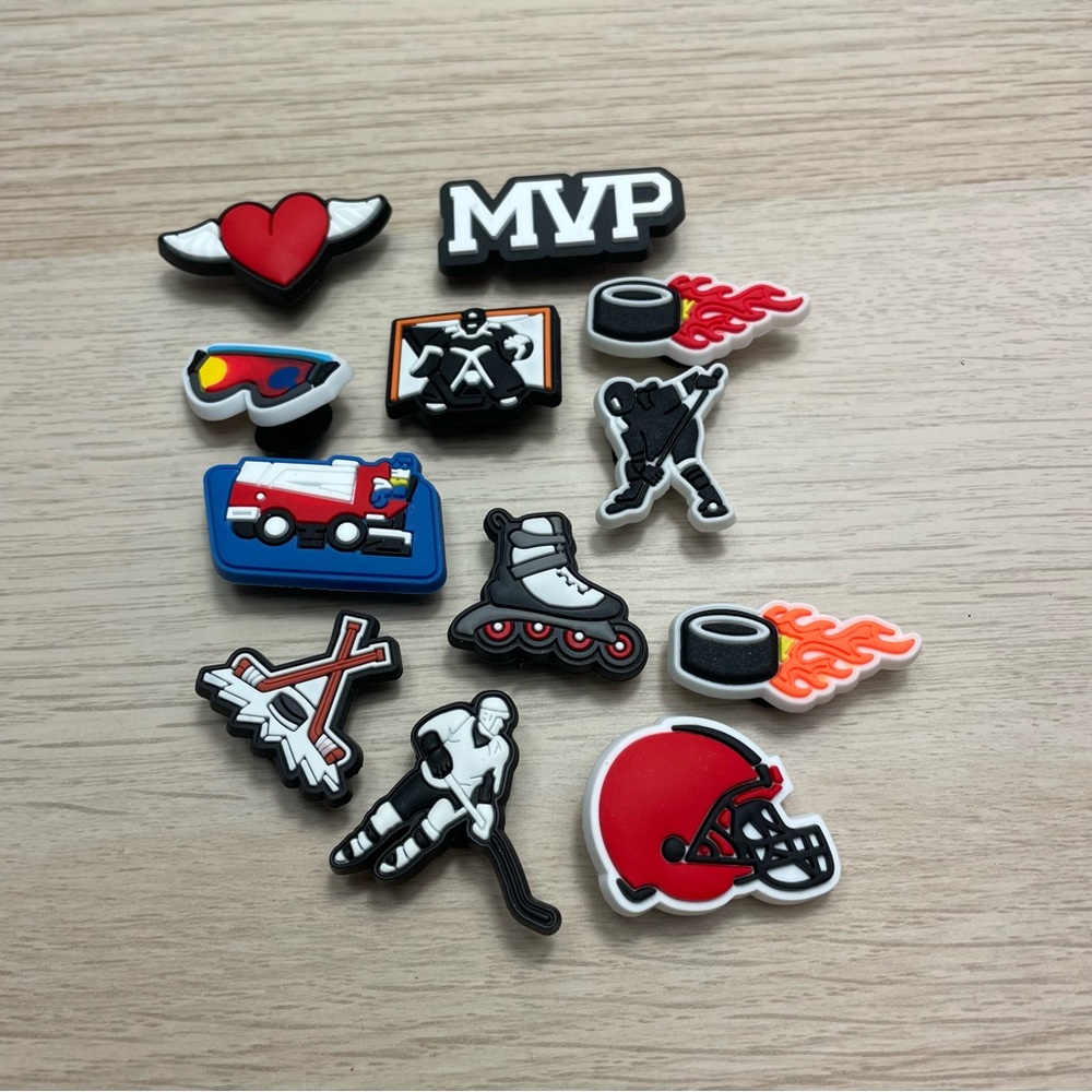 Sports-Themed Shoe Croc Charms Set